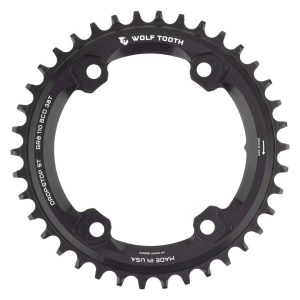 Wolf Tooth Components Asymmetric Chainring for Shimano GRX Cranksets (Black) (Drop-Stop ST) (Single)