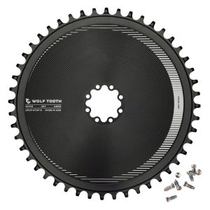 Wolf Tooth Components Direct Mount Aero Chainring (Black) (Drop-Stop B) (Single) (48T) (For SRAM 8-B