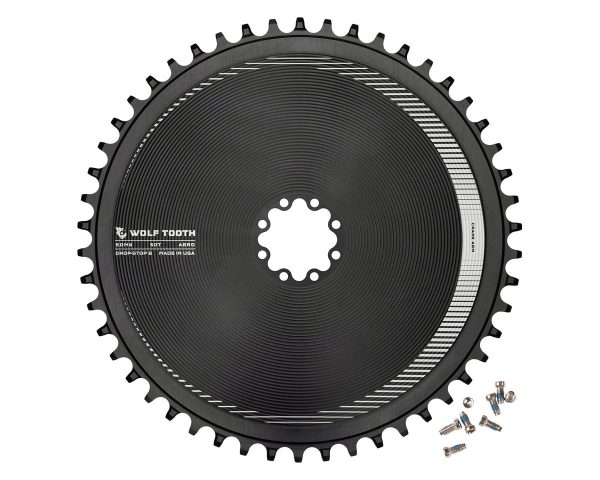 Wolf Tooth Components Direct Mount Aero Chainring (Black) (Drop-Stop B) (Single) (50T) (For SRAM 8-B