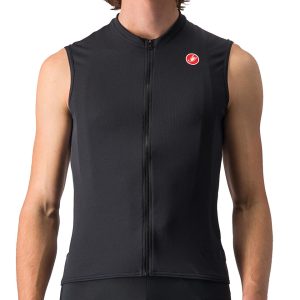 Castelli Entrata VI Sleeveless Jersey (Light Black/Dark Gray/Ivory) (L)