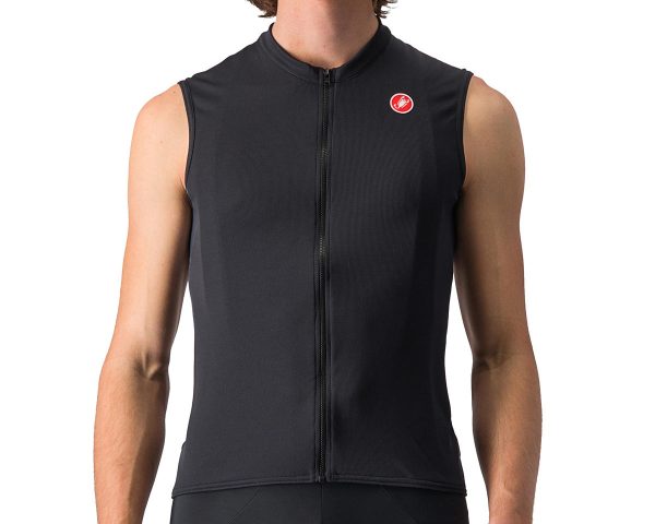 Castelli Entrata VI Sleeveless Jersey (Light Black/Dark Gray/Ivory) (L)