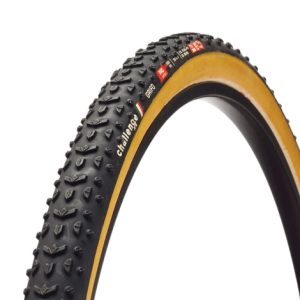 Challenge Grifo Handmade CX Tyre – 700c - Black / Tan / 700c / 33mm / Folding