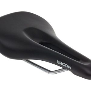 Ergon SM Women's Saddle (Black) (Chromoly Rails) (S/M)