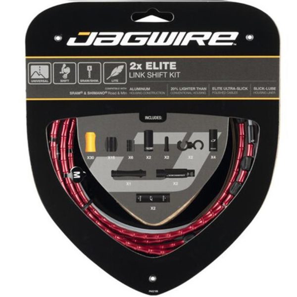 Jagwire Elite Link 2X Road/MTB Shift Cable Kit