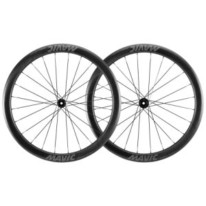 Mavic Cosmic SL 45 23mm Disc Wheelset - 700c - Black / Shimano / 12mm Front - 142x12mm Rear / Centerlock / Pair / 11-12 Speed / Clincher / 700c