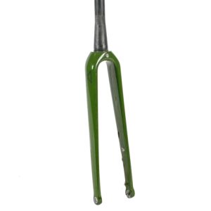 Merlin Carbon Gravel Forks - 700c - Green / Tapered / Flat Mount