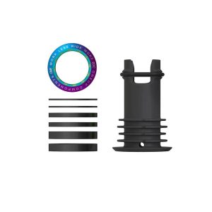 OneUp Components EDC Threaded Top Cap (Oil Slick) (1 1/8") (Alloy) (Includes Headset Spacers)