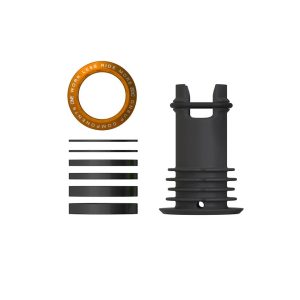 OneUp Components EDC Threaded Top Cap (Orange) (1 1/8") (Alloy) (Includes Headset Spacers)