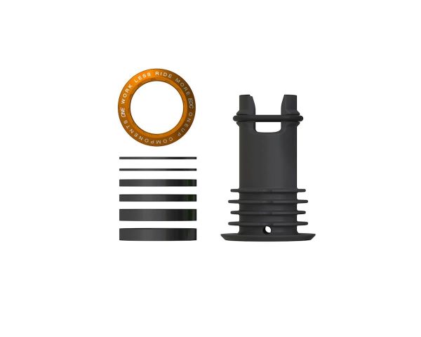 OneUp Components EDC Threaded Top Cap (Orange) (1 1/8") (Alloy) (Includes Headset Spacers)