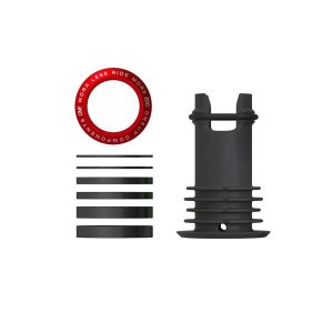 OneUp Components EDC Threaded Top Cap (Red) (1 1/8") (Alloy) (Includes Headset Spacers)