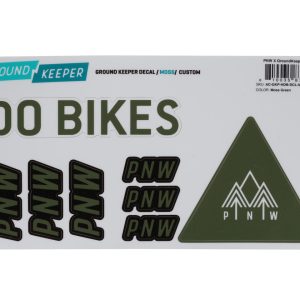 PNW Components X Ground Keeper Custom Handlebar Decal Kit (Moss Green) (For Loam and Range Gen 4)