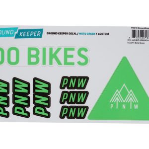 PNW Components X Ground Keeper Custom Handlebar Decal Kit (Moto Green) (For Loam and Range Gen 4)