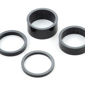 PRO 1-1/8" Carbon Headset Spacer Set (Black) (3, 5, 10, 20mm)