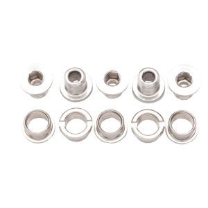 Problem Solvers Double Chainring Bolts (Silver) (Stainless)