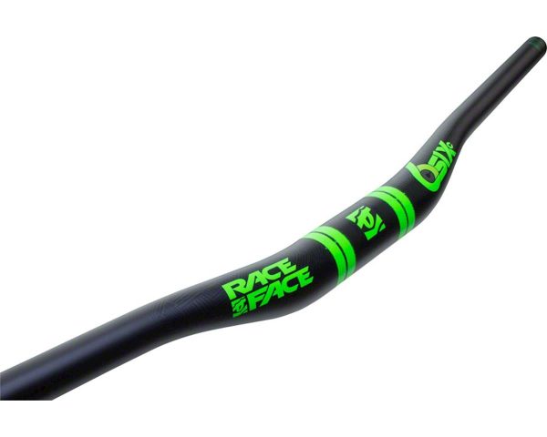 Race Face SIXC Carbon Riser Handlebar (Green) (35mm) (20mm Rise) (820mm) (5/8deg Sweep)