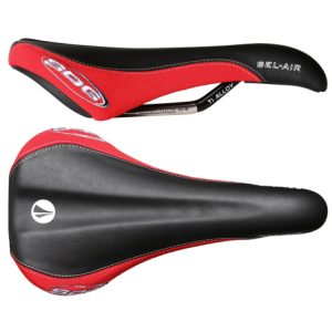 SDG Bel-Air Ti-Alloy Rail Saddle - Black / Red