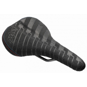 Sdg | Bel-Air V3 Sensus Traditional Lux-Alloy Rail Saddle | Black Kevlar | Top W/ Embossed Graphics | Nylon