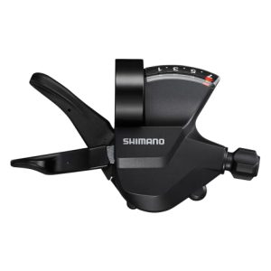 Shimano M315 Right Hand Gear Lever - 7 Speed - Black / Rear / 7 Speed