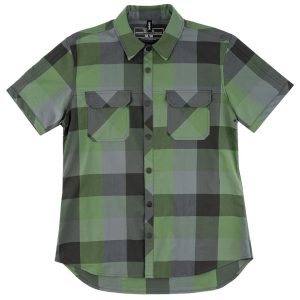 Sombrio Men's Wrench Riding Shirt (Clover Green Plaid) (S)