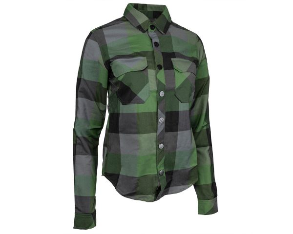 Sombrio Women's Silhouette Riding Shirt (Clover Green Plaid) (S)