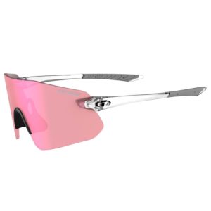 Tifosi Vogel SL Single Lens Sunglasses - Crystal Clear / Pink Mirror Lens