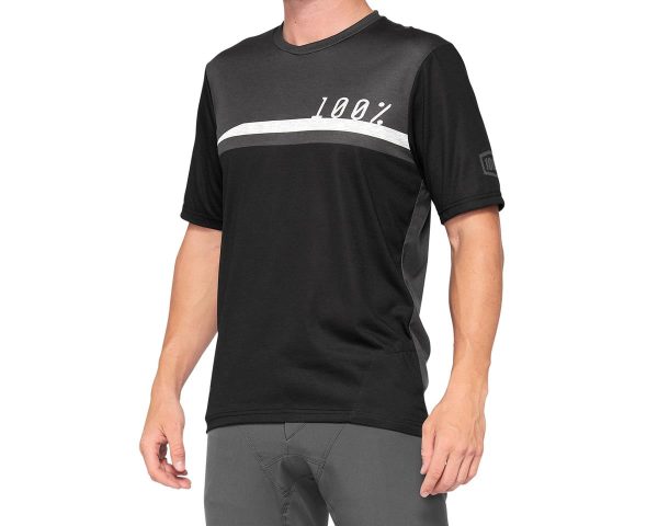 100% Airmatic Jersey (Black/Charcoal) (L)