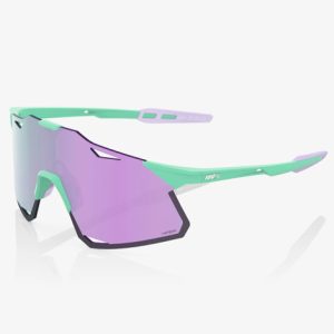 100% Hypercraft XS Sunglasses Mirror Lens - Soft Tact Mint / HiPER Lavender Mirror Lens