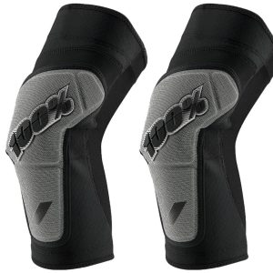 100% Ridecamp Knee Guards (Black/Grey) (M)