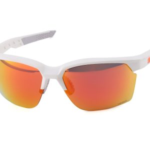 100% Sportcoupe Sunglasses (Matte White) (HiPER Red Multilayer Mirror Lens)