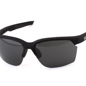 100% Sportcoupe Sunglasses (Soft Tact Black) (Smoke)