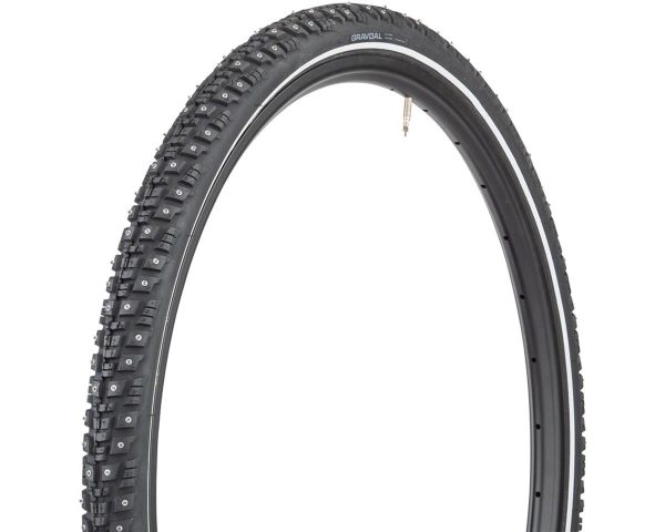 45NRTH Gravdal Tubeless Studded Gravel/Commuter Tire (Black/Reflective) (650b) (38mm) (240 Studs) (F