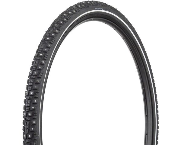 45NRTH Gravdal Tubeless Studded Gravel/Commuter Tire (Black/Reflective) (700c) (38mm) (252 Studs) (F