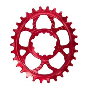 5Dev | 7075 Oval Chainring | Clear | 32T, 3-Bolt , 3Mm Offset | Aluminum