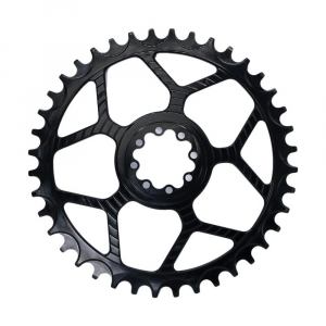 5Dev | 7075 Road Chainring | Raw |Clear, 40T, 8-Bolt | Aluminum