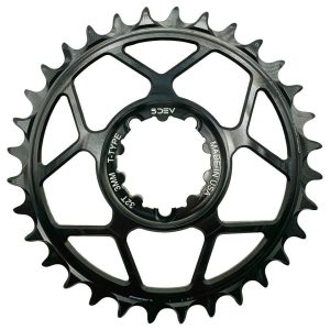 5Dev T-Type 3-Bolt Chainring (Black) (3mm Offset) (32T)