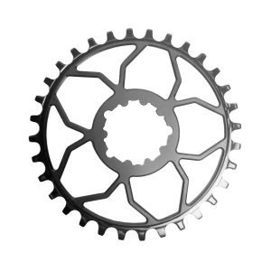 5Dev T-Type 3-Bolt Chainring (Black) (3mm Offset) (34T)