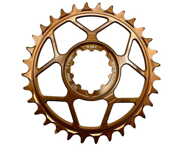 5Dev T-Type 3-Bolt Chainring (Kash) (3mm Offset) (32T)