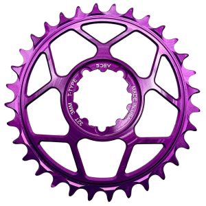 5Dev T-Type 3-Bolt Chainring (Purple) (3mm Offset) (30T)