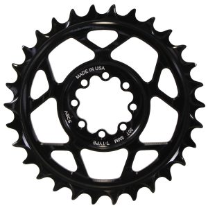 5Dev T-Type 8-Bolt Chainring (Black) (3mm Offset) (32T)