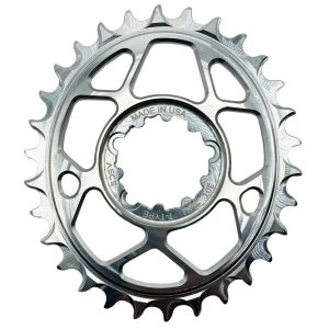 5Dev T-Type Oval 3-Bolt Chainring (Silver) (3mm Offset) (30T)