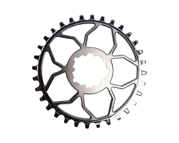 5Dev Titanium 3-Bolt Chainring (Raw/Silver) (3mm Offset) (32T)