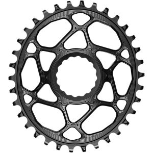 Absolute Black Direct Mount Race Face Cinch Oval Chainrings (Black) (Single) (3mm Offset/Boost) (34T