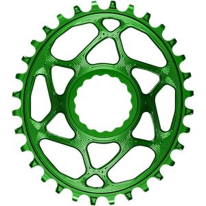 Absolute Black Direct Mount Race Face Cinch Oval Chainrings (Green) (Single) (3mm Offset/Boost) (32T