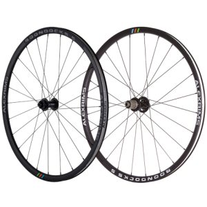 Alex Boondocks 5 TL-Ready Gravel Clincher Disc Wheelset - 700c - Black Shimano 12mm Front - 142x12mm Rear 6 Bolt Pair 10-11 Speed Clincher 700c