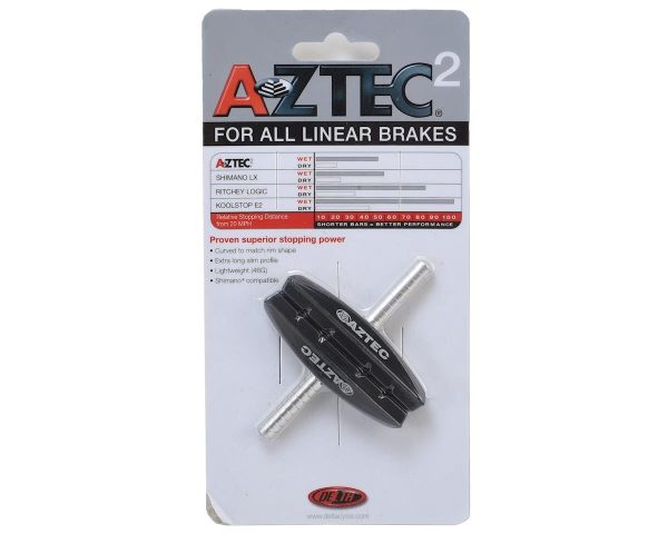 Aztec Cantilever Brake Pads (Black) (1 Pair) (Smooth Post)