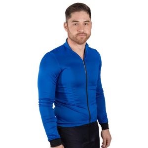 Bellwether Men's Prestige Thermal Long Sleeve Jersey (Royal) (S)