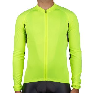 Bellwether Men's Sol-Air UPF 40+ Long Sleeve Jersey (Hi-Vis) (2XL)