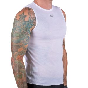 Bellwether Sleeveless Base Layer (White) (XL)