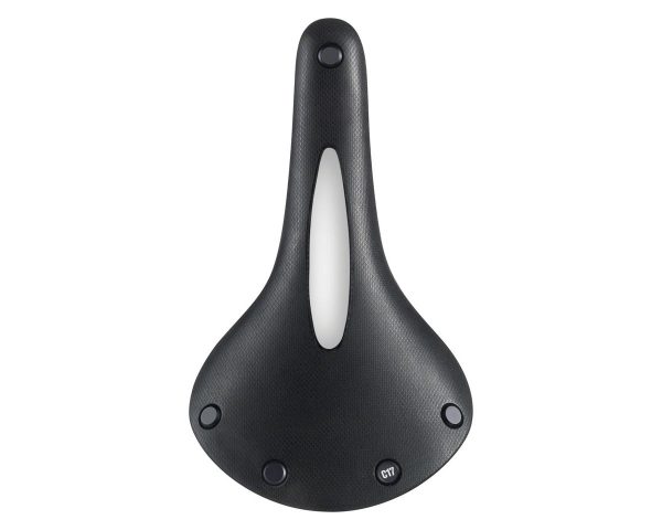 Brooks C17 Cambium Carved Saddle (Black) (Steel Rails) (164mm)