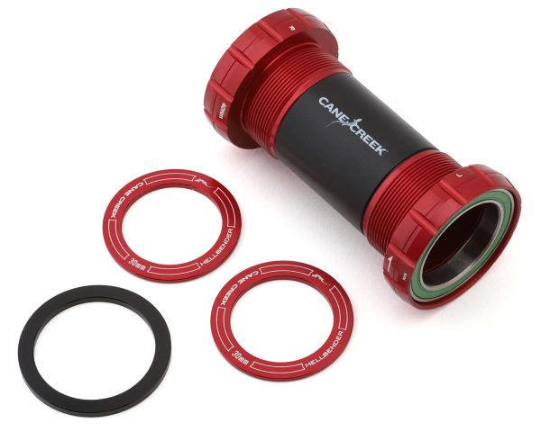 Cane Creek Hellbender 70 Bottom Bracket (Red) (BSA) (68/73mm) (30mm Spindle)